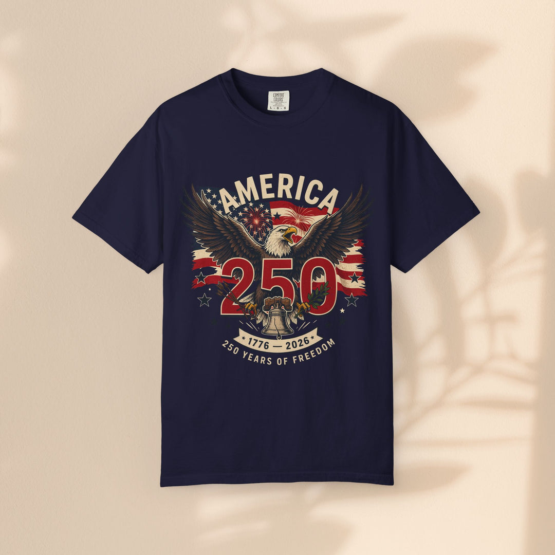 America 250 Eagle Patriotic T-Shirt — Independence Celebration Tee
