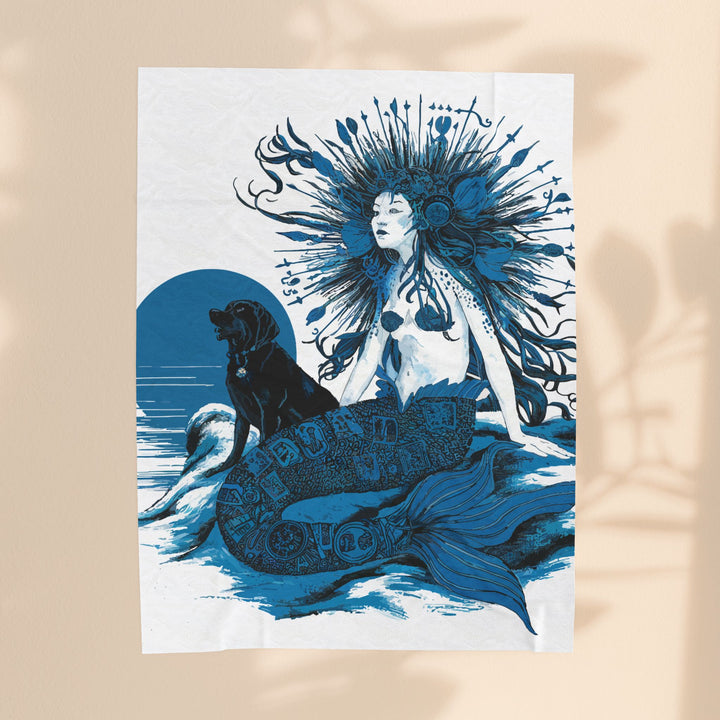 Velveteen Plush Blanket - Majestic Mermaid