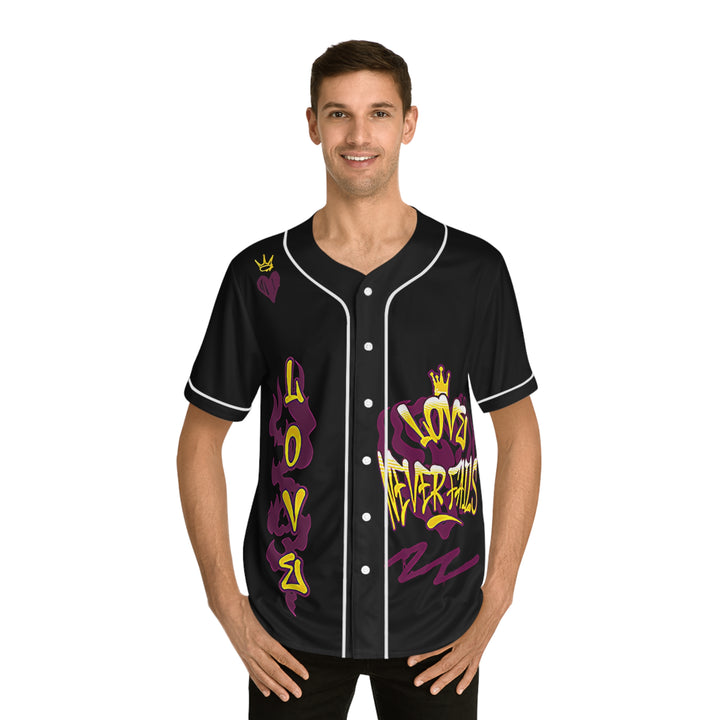 Men's Baseball Jersey (AOP) - Love Never Fails