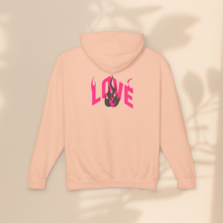 Unisex Lightweight Hooded Sweatshirt - LOVE