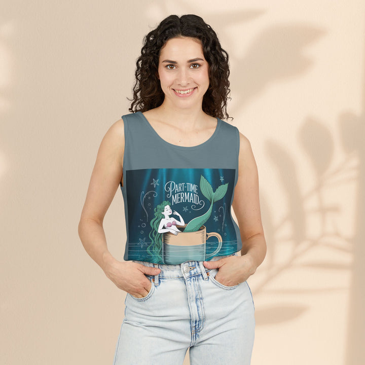 Part-Time Mermaid Unisex Tank Top, Casual Summer Tee, Cute Beachwear, Gift for Ocean Lovers, Quirky Mermaid Apparel