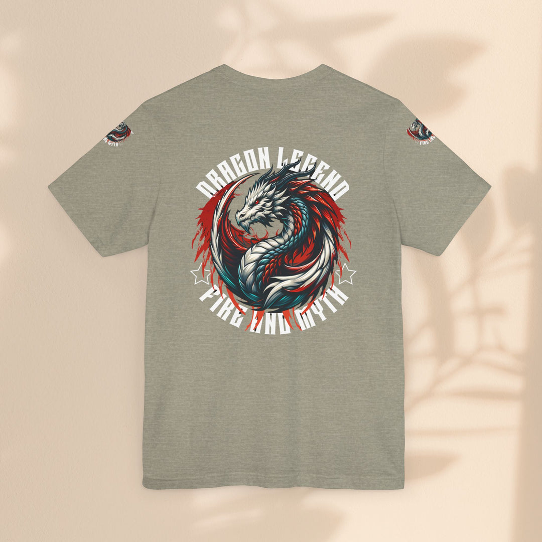 Unisex Jersey Short Sleeve Tee - Dragon Legend Fire and Myth