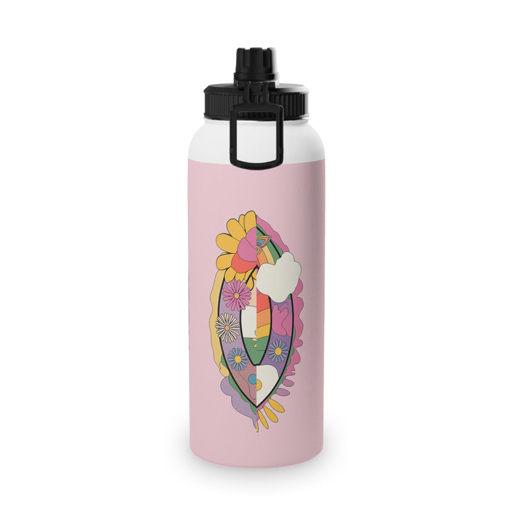 Stainless Steel Water Bottle, Sports Lid - Sign of Peace Coming