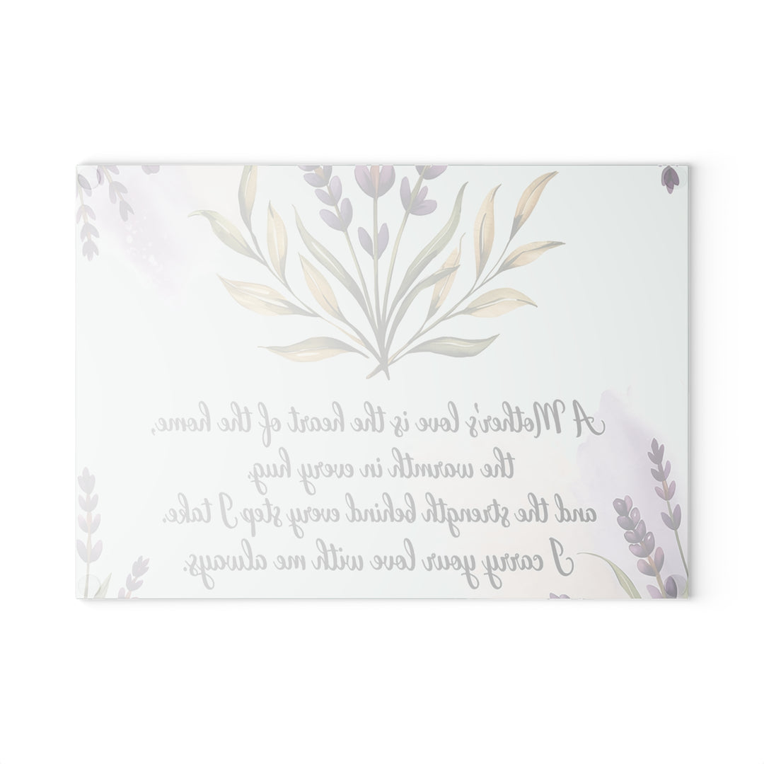 Mother's Love Glass Cutting Board