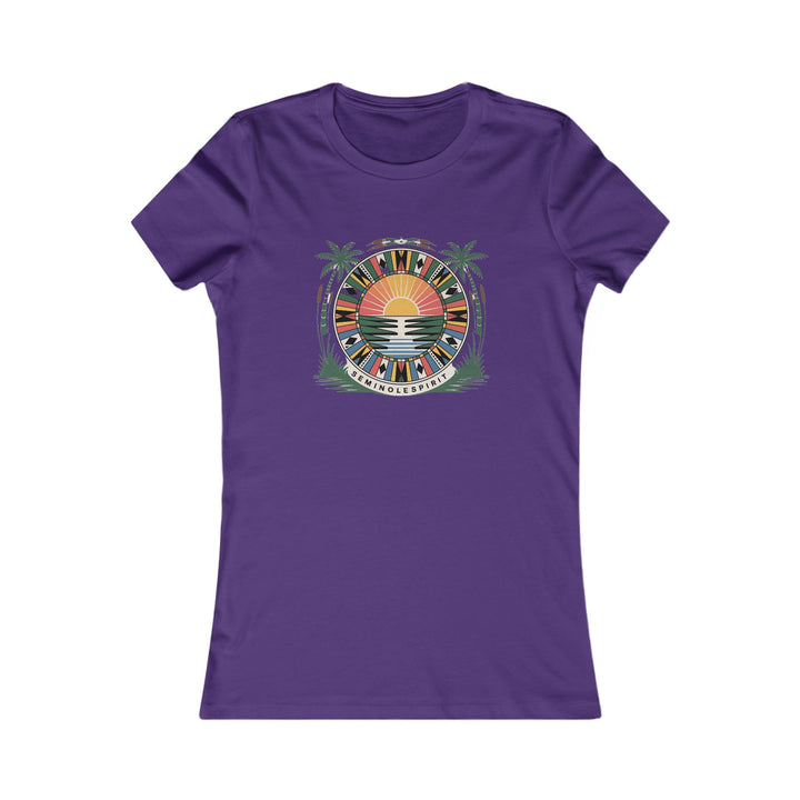 Seminole Sunset Vibes Women’s Tee – Summer Beachwear Casual Top & Vacation Style Gift