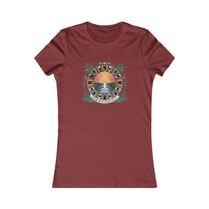 Seminole Sunset Vibes Women’s Tee – Summer Beachwear Casual Top & Vacation Style Gift