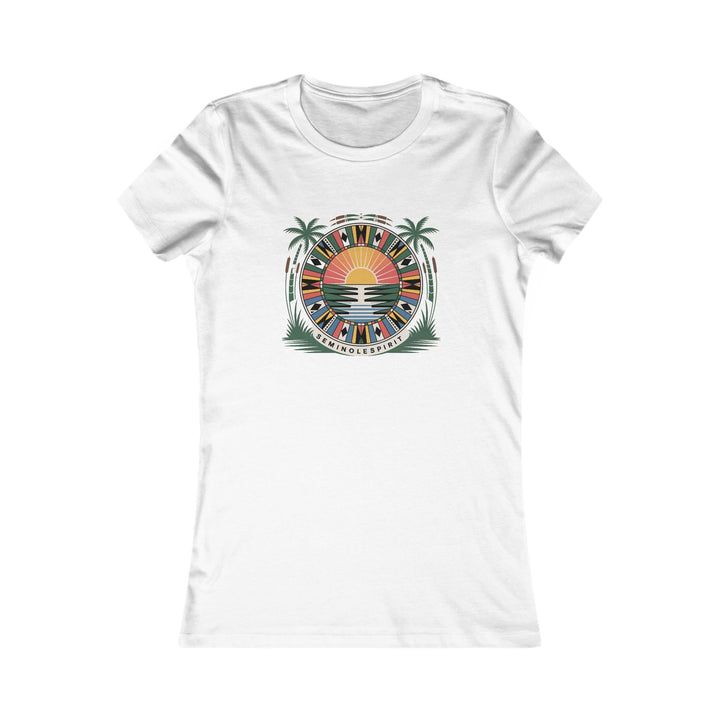 Seminole Sunset Vibes Women’s Tee – Summer Beachwear Casual Top & Vacation Style Gift