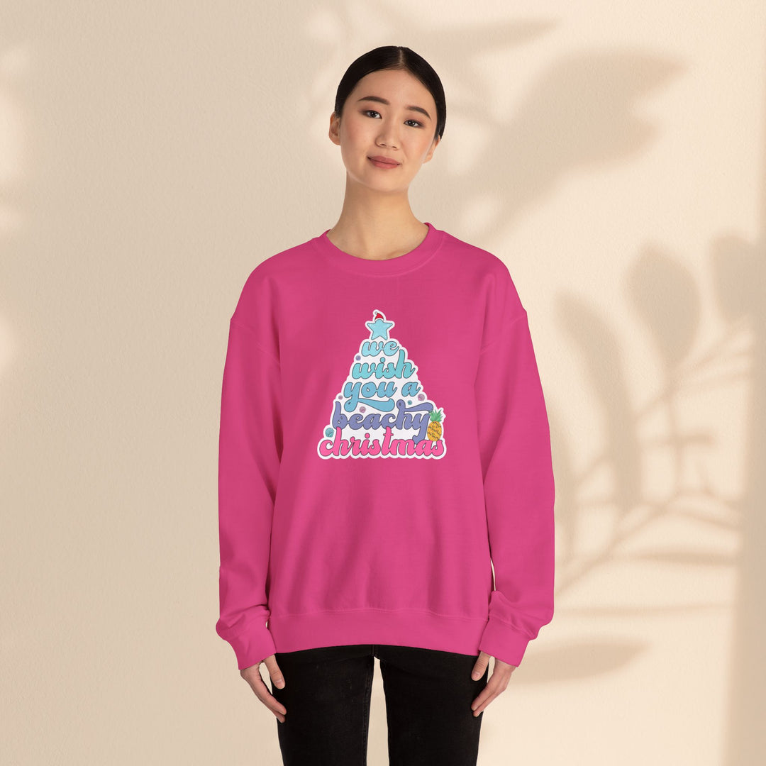 Unisex Heavy Blend™ Crewneck Sweatshirt - Beachy Christmas