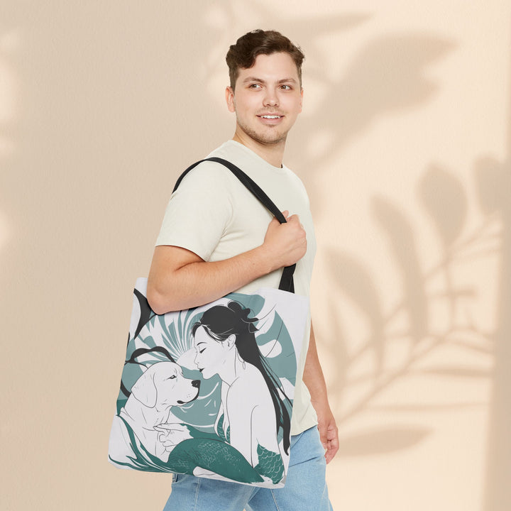 Tote Bag  - Japanese Mermaid with Dog