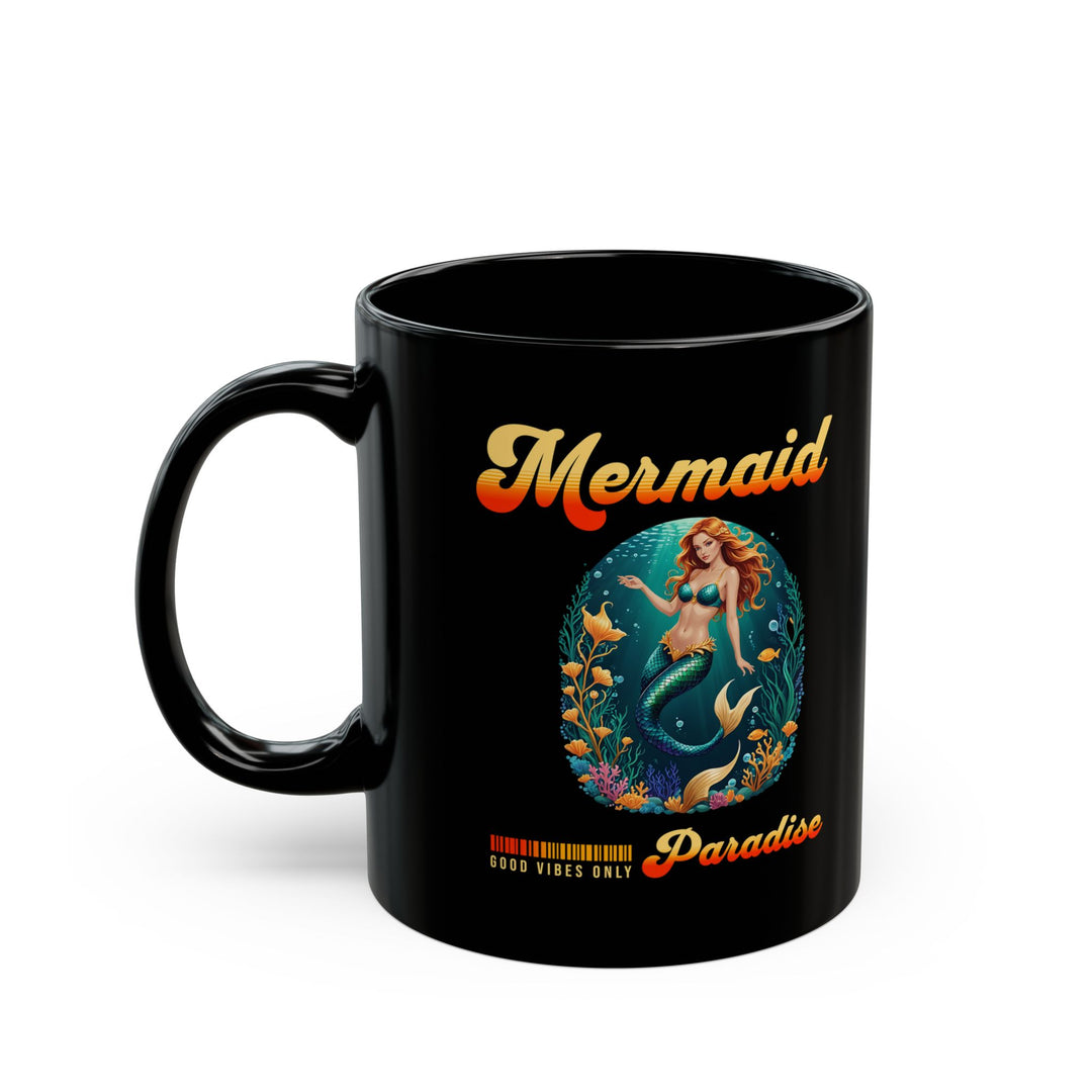 Black Mug (11oz, 15oz) - Mermaid Paradise