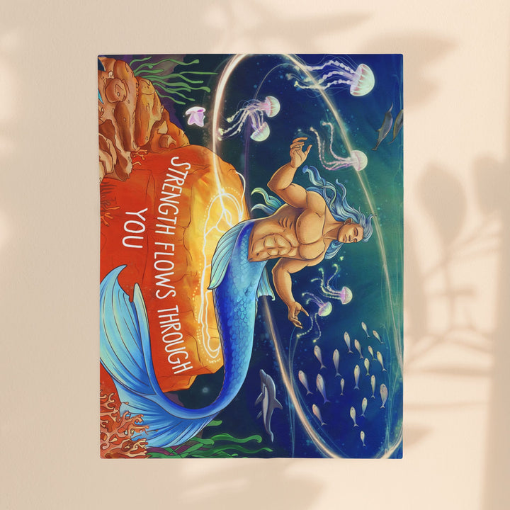 Merman Velveteen Plush Blanket