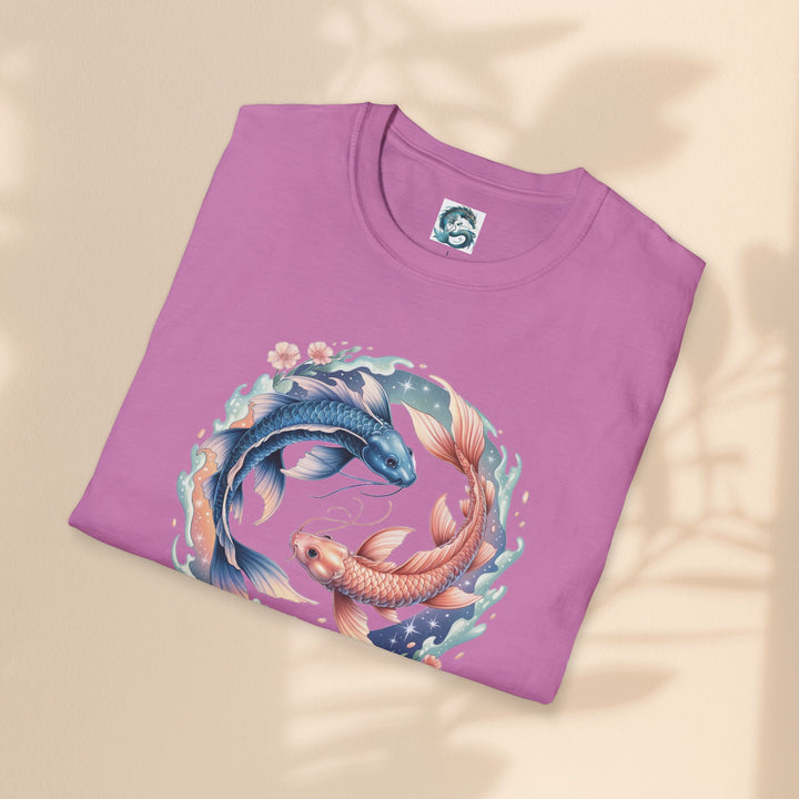 Pisces Zodiac T-Shirt, Softstyle Tee, Astrological Gift, Horoscope Apparel, Birthday Gift for Pisces, Astrology Merch