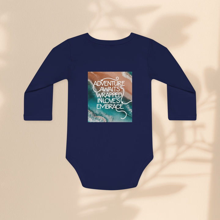 Baby Long-Sleeve Organic Bodysuit - Adventure Awaits