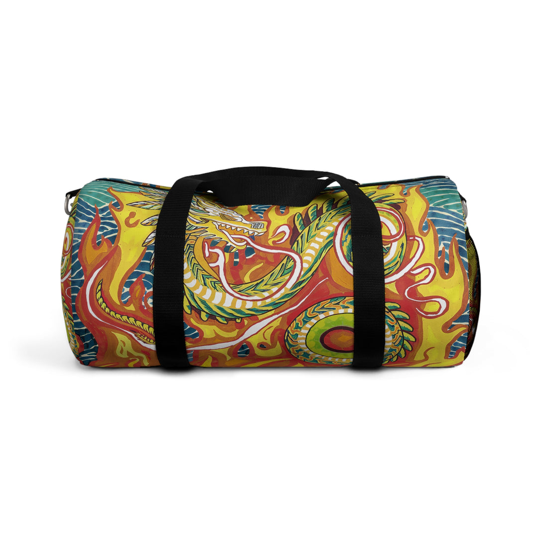 Dragon Swirl Duffel Bag – Fantasy Travel Gym Bag & Unique Weekender Gift