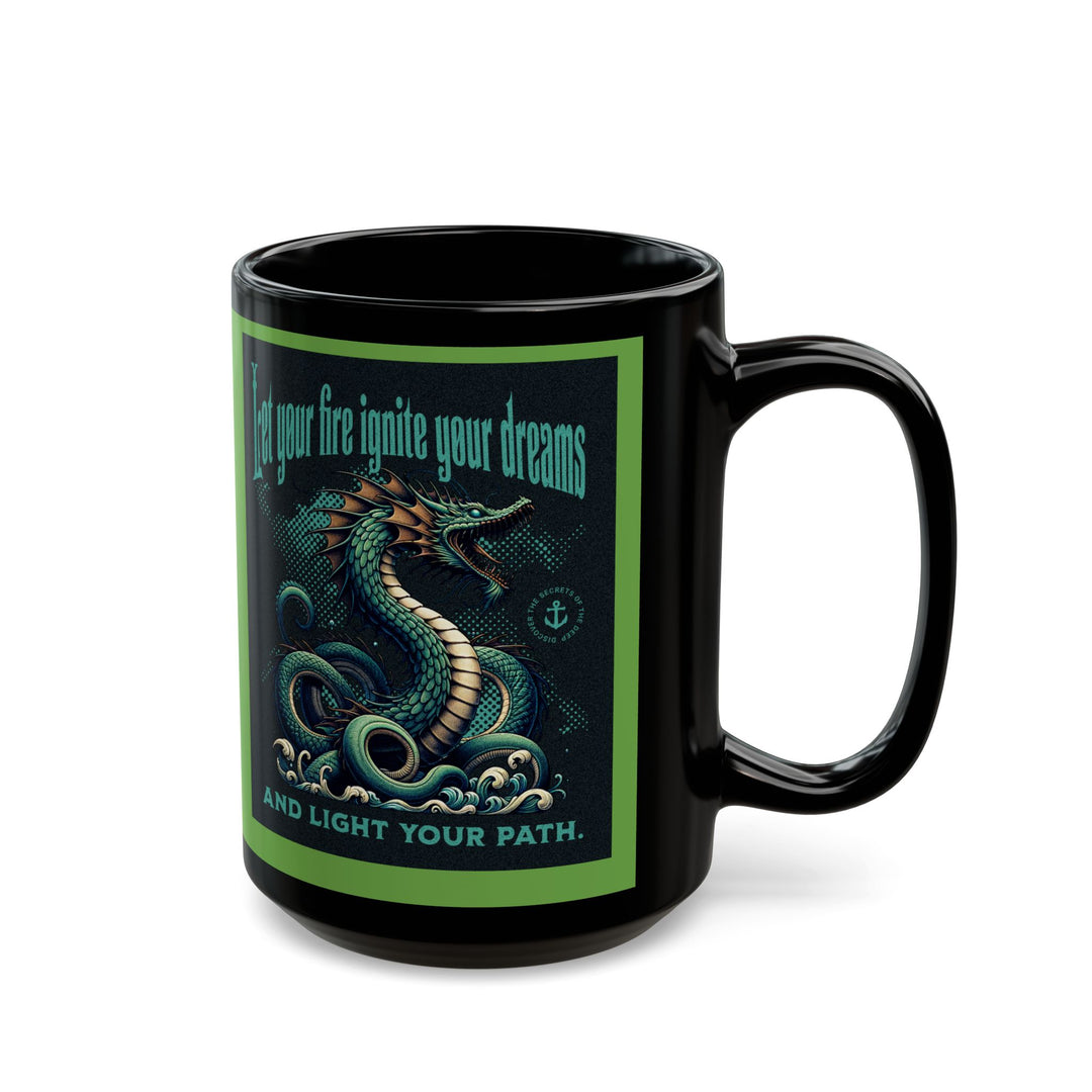 Black Mug (11oz, 15oz) - Dragon Light