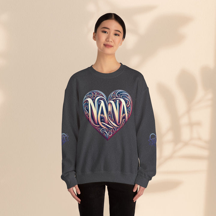 Nana Heart Design Unisex Crewneck Sweatshirt - Cozy Gift for Grandmothers