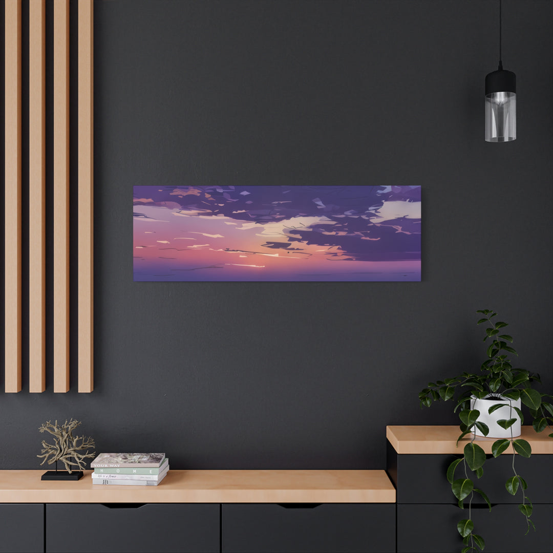 Elegant Sunset Canvas Print for Bedroom and Living Room