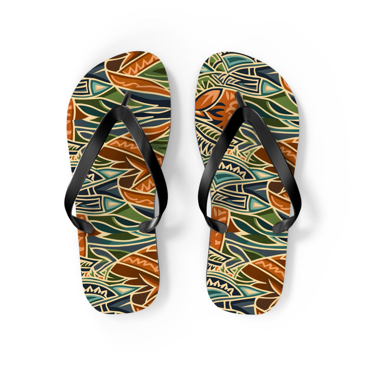 Flip Flops - Tribal Orange