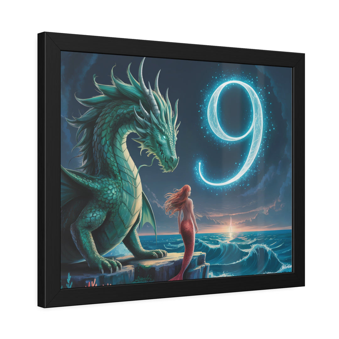 Number 9 and Dragons Canvas Wall Art