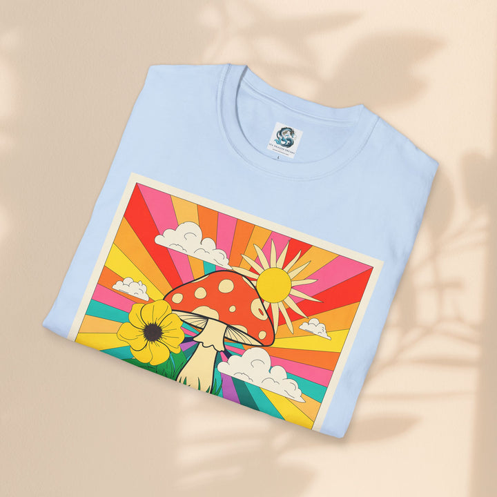 Feeling Groovy Unisex T-Shirt - Retro Mushroom Design