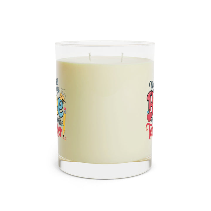 Scented Candle - Full Glass, 11oz - Bee My Favorite Teacher