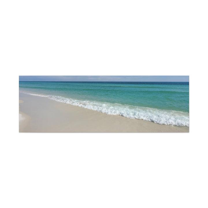 Beach Shoreline Matte Canvas Print – Tranquil Ocean Wall Art