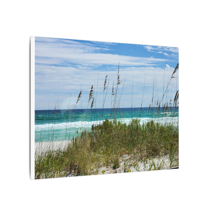 Coastal Dune Beach Canvas Print – Waves and Sea Oats Wall Art