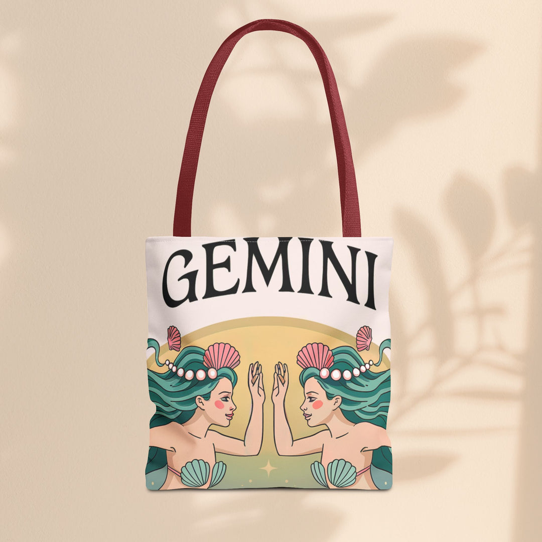 Gemini Zodiac Tote Bag, Astrological Bag, Personalized Gift, Astrology Lover, Horoscope Accessory, Birthday Present
