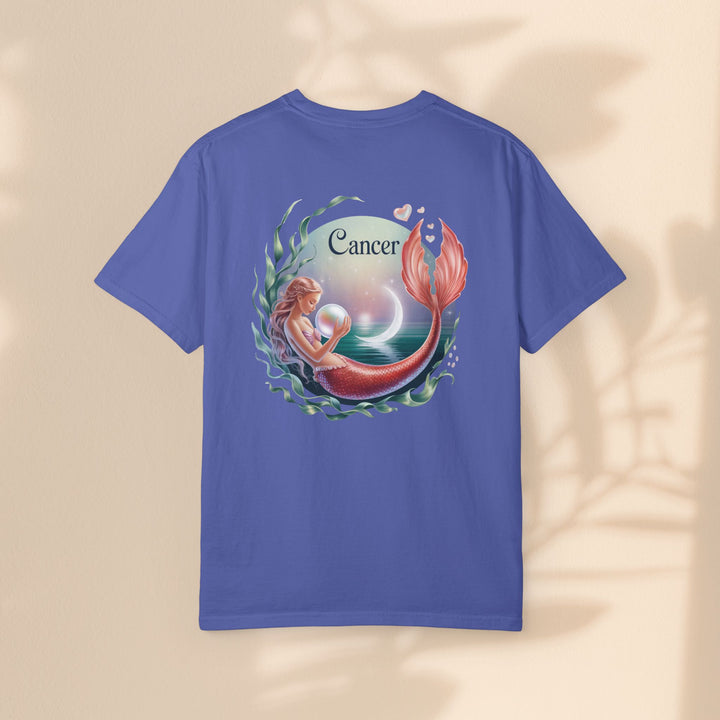 Cancer Zodiac Mermaid T-shirt, Astrology Tee, Astrological Sign Shirt, Gift for Cancer, Horoscope T-shirt, Cute Zodiac Apparel