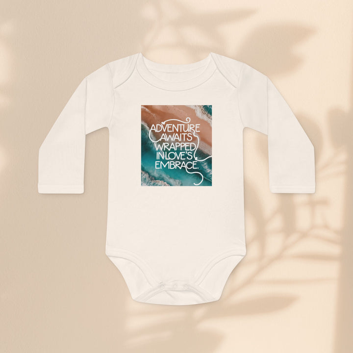 Baby Long-Sleeve Organic Bodysuit - Adventure Awaits