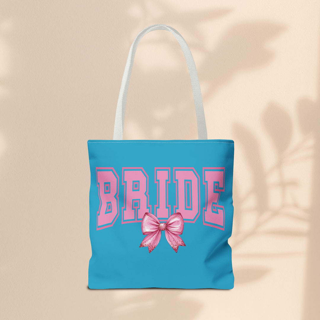 Bride Tote Bag with Bow | Bridal Shower Gift, Wedding Essentials, Bachelorette Party Accessory, Gift for Bridesmaids