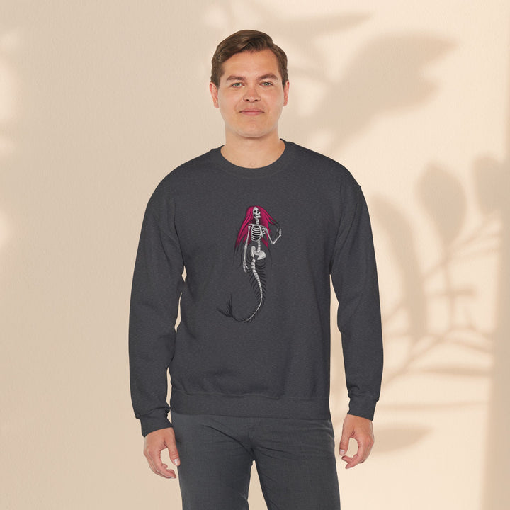 Unisex Heavy Blend™ Crewneck Sweatshirt - Halloween Mermaid Bones