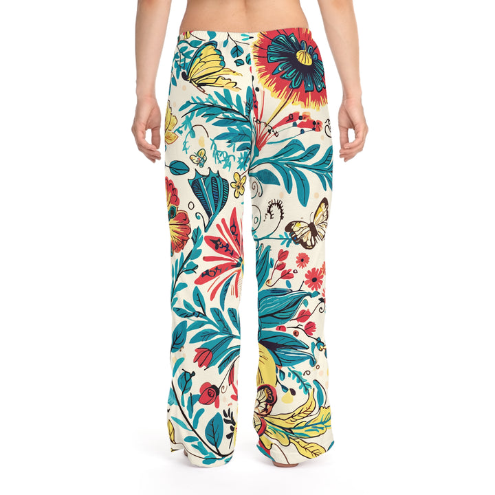 Women's Pajama Pants (AOP) - Florida Flowers