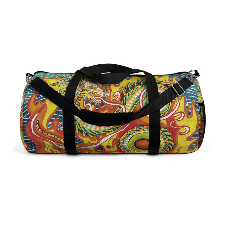 Dragon Swirl Duffel Bag – Fantasy Travel Gym Bag & Unique Weekender Gift