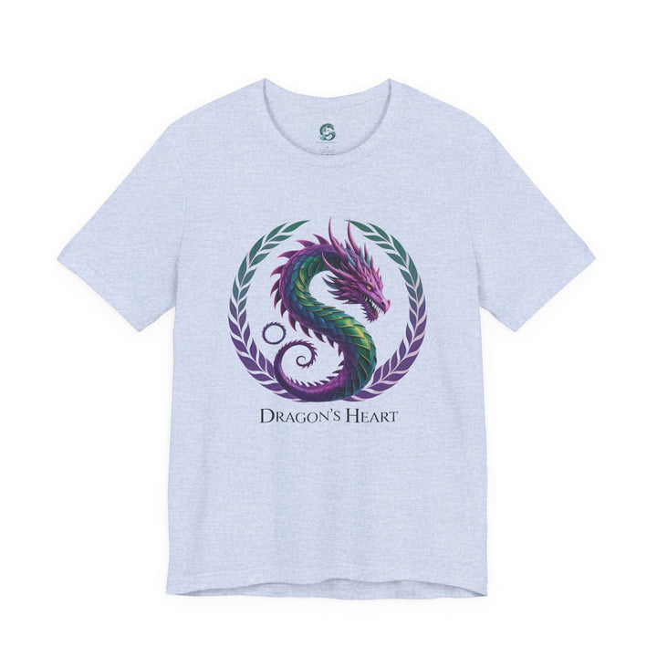 Mythical Dragon's Heart Unisex Tee, Fantasy Shirt, Gift for Gamers, Unique Dragon Design, Casual Wear, Dragon Lover's Apparel