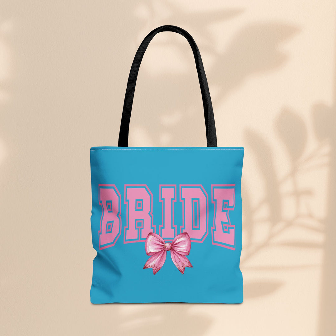 Bride Tote Bag with Bow | Bridal Shower Gift, Wedding Essentials, Bachelorette Party Accessory, Gift for Bridesmaids
