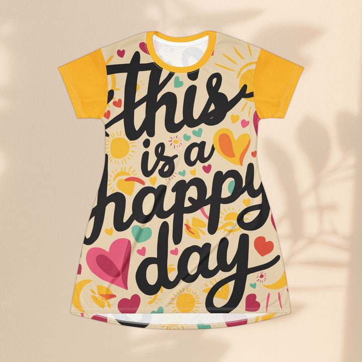 T-Shirt Dress (AOP) - This is a Happy Day