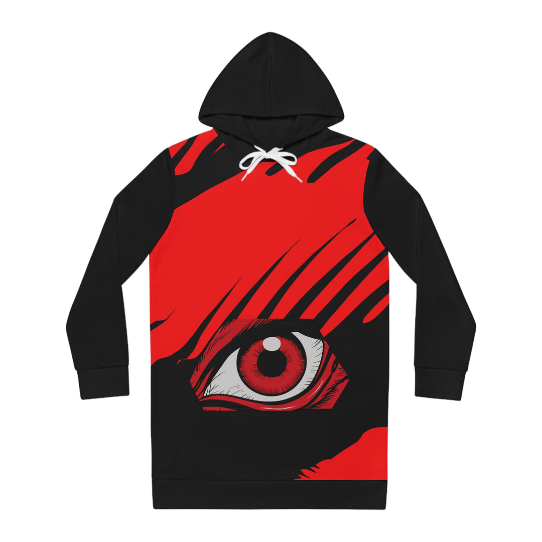 Women's Hoodie Dress - Red Eye