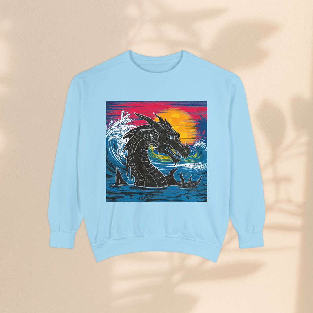 Unisex Garment-Dyed Sweatshirt - Conquering Dragon