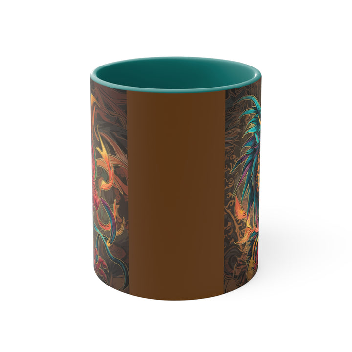 11oz Accent Mug - Fire Dragon