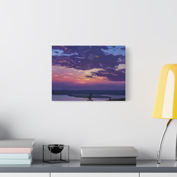Elegant Sunset Canvas Print for Bedroom and Living Room