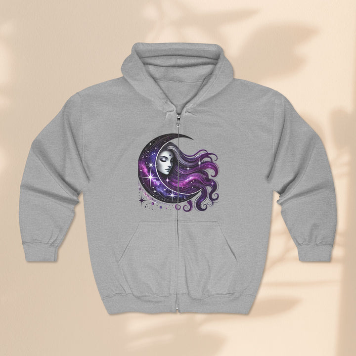 Moon Goddess - Unisex Heavy Blend™ Full Zip Hooded Sweatshirt
