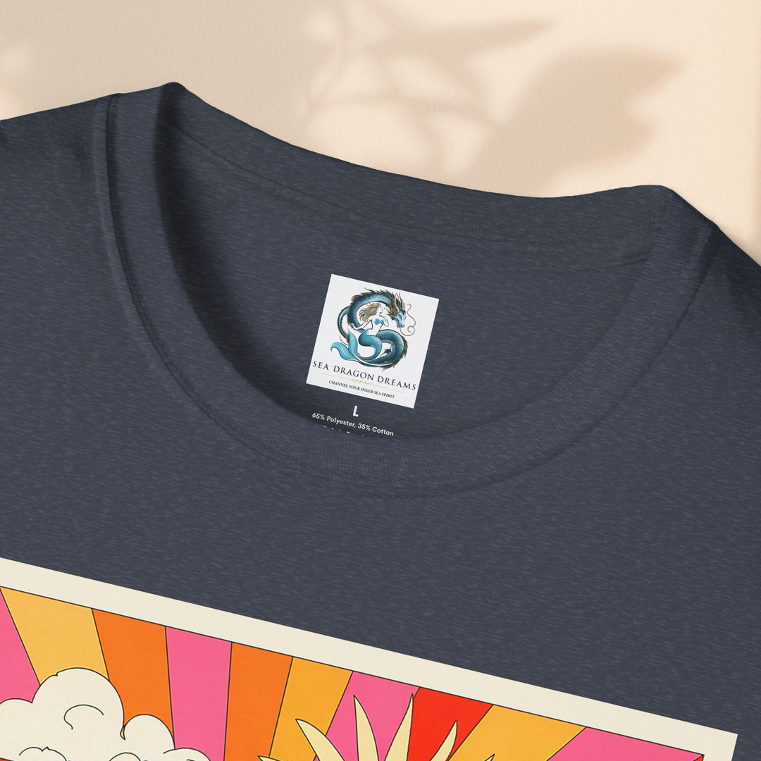 Feeling Groovy Unisex T-Shirt - Retro Mushroom Design