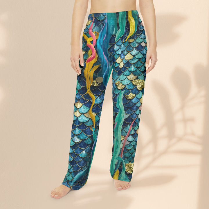 Women's Pajama Pants (AOP) - Mermaid Scale Party