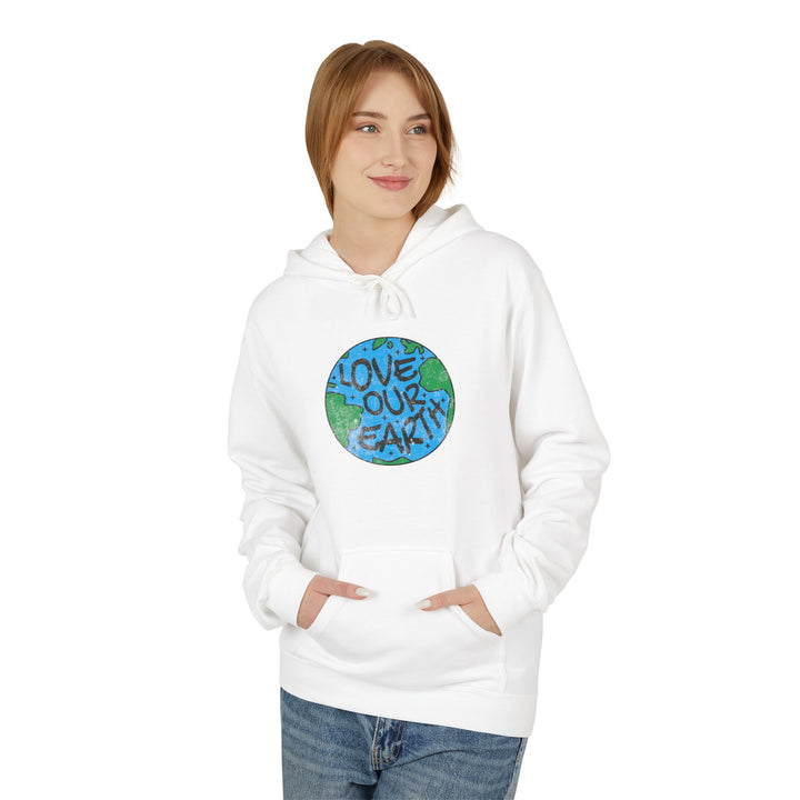 Unisex Midweight Softstyle Fleece Hoodie - Love Our Earth