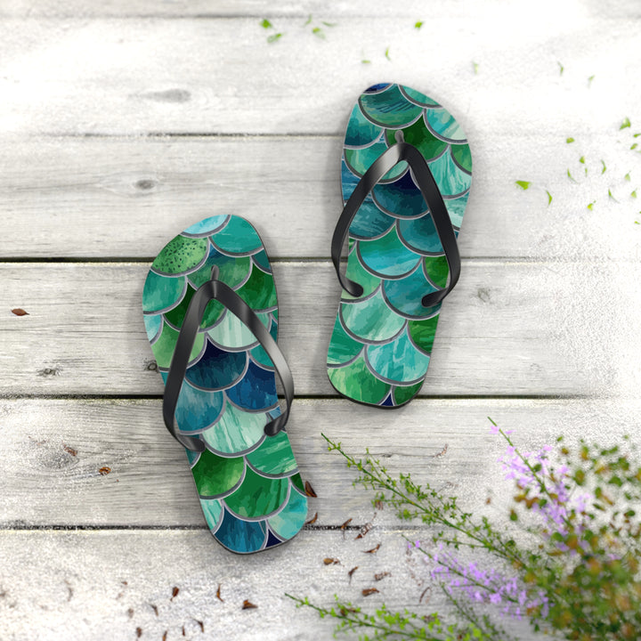 Flip Flops - Mermaid Scales