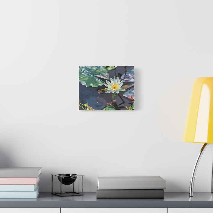 Water Lily Canvas Art Print – Nature Wall Décor