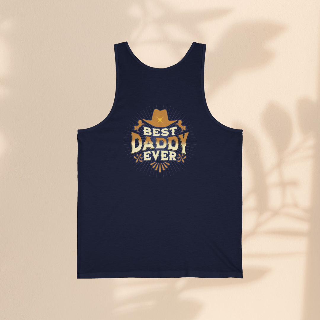 Best Daddy Ever Unisex Jersey Tank - Ideal Father's Day Gift