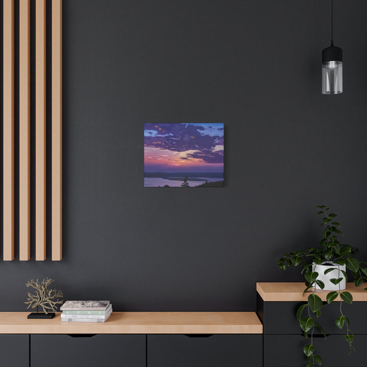 Elegant Sunset Canvas Print for Bedroom and Living Room