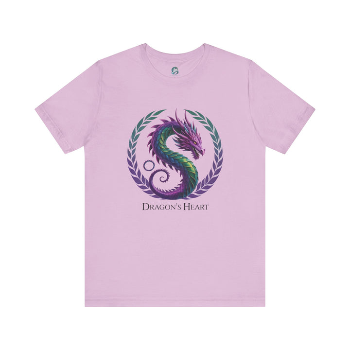 Mythical Dragon's Heart Unisex Tee, Fantasy Shirt, Gift for Gamers, Unique Dragon Design, Casual Wear, Dragon Lover's Apparel